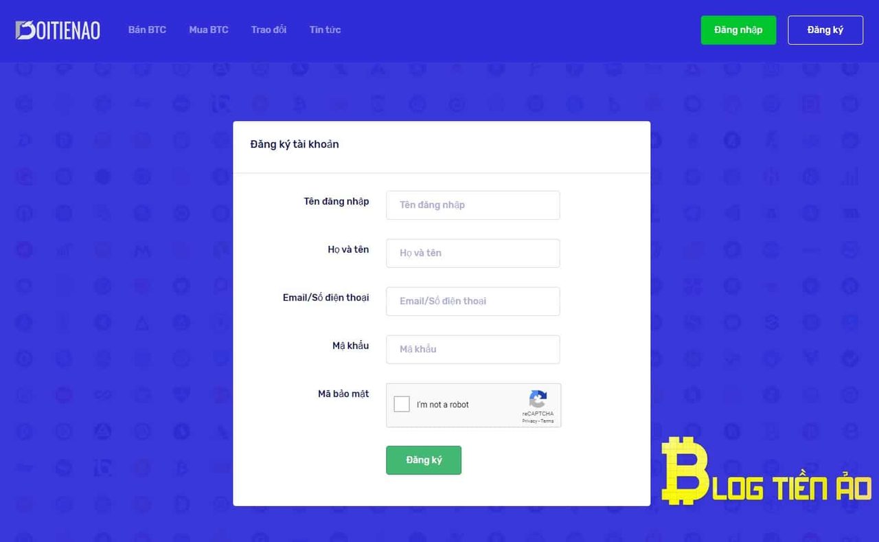 Đăng ký tài khoản sàn Doitienao