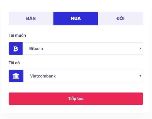 Mua bán coin bằng VND trên sàn doitienao