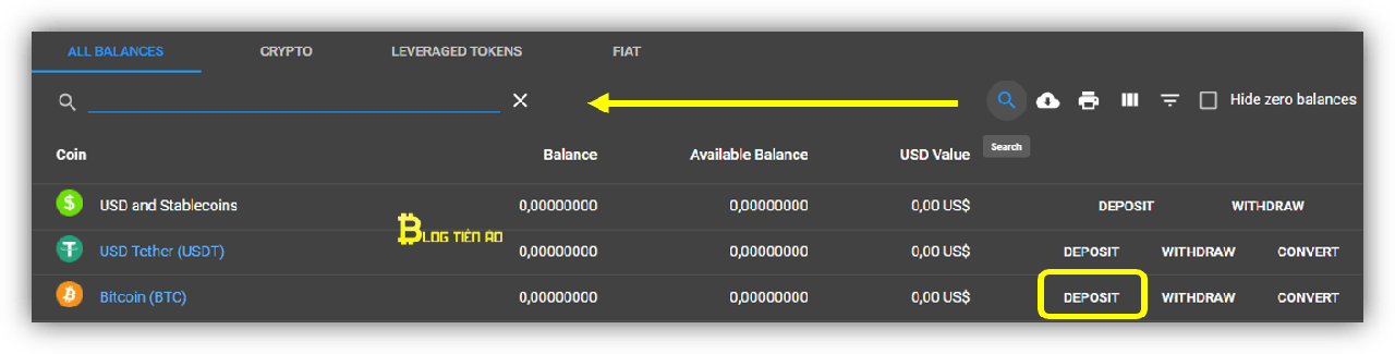 cách chuyển tiền vào sàn ftx