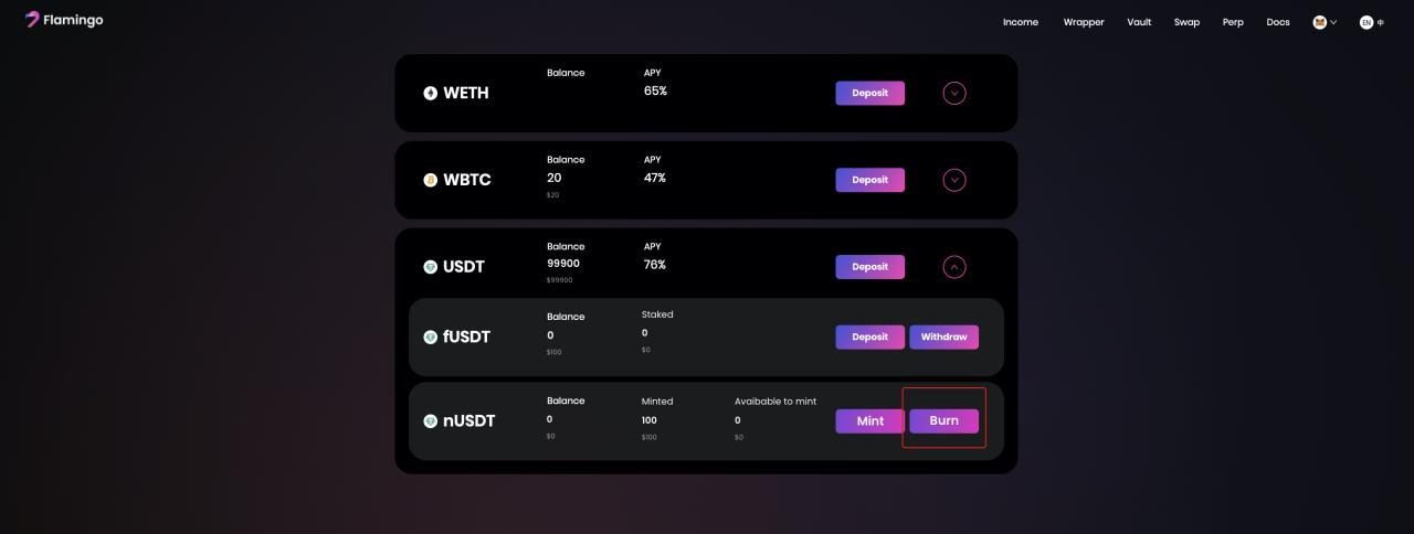 rút usdt