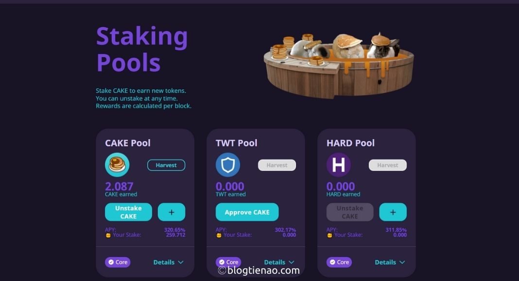 Pancakeswap Staking pools