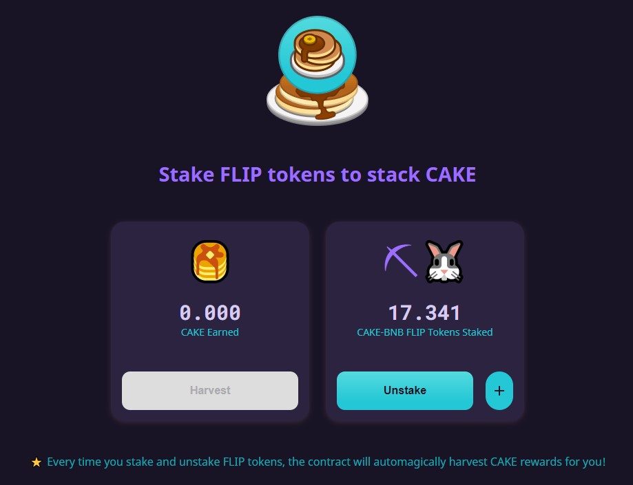 Stake FLIP Token thành công