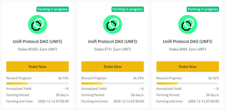 stake nhận unfi