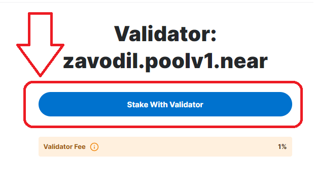 stake with validator - huong dan stake near