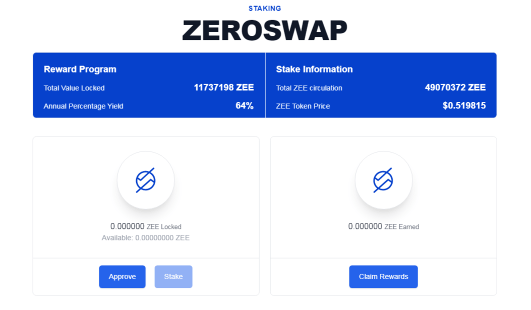 zeedo staking