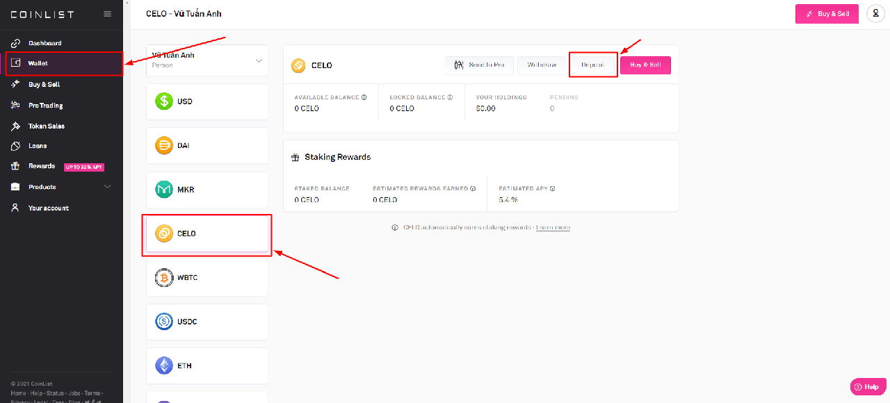 Panduan Paling Sederhana Dan Paling Rinci Untuk Mempertaruhkan Mina Di Dompet Coinlist