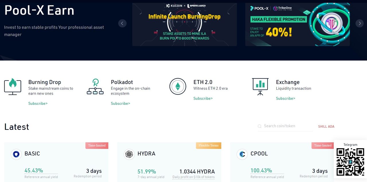 pool x earn kucoin