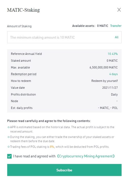 staking matic kucoin