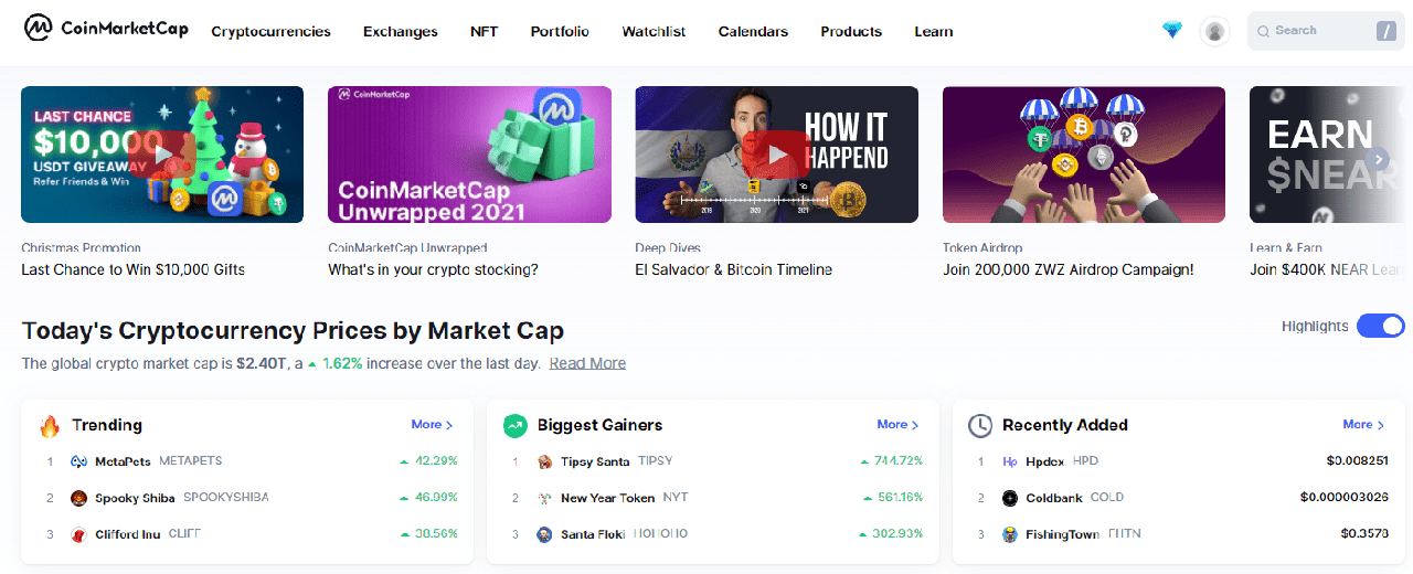 Coinmarketcap là gì? Những thông tin cơ bản bạn cần biết - Blogtienao