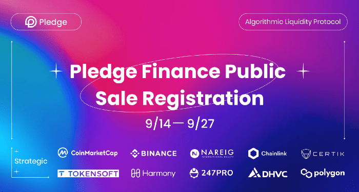 Pledge token sale