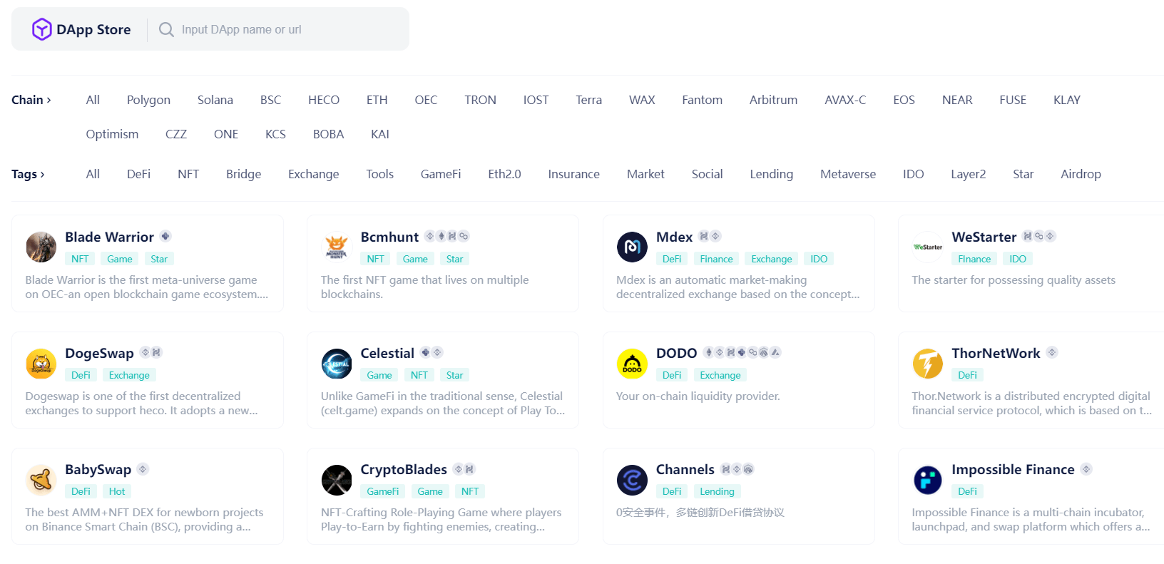 dapp store bitkeep