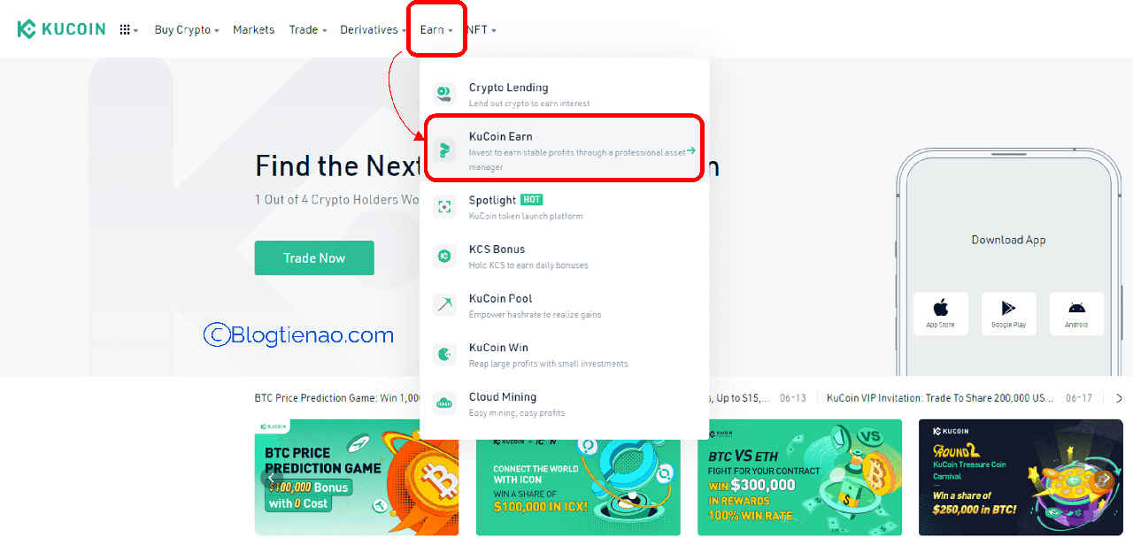 earn kucoin earn