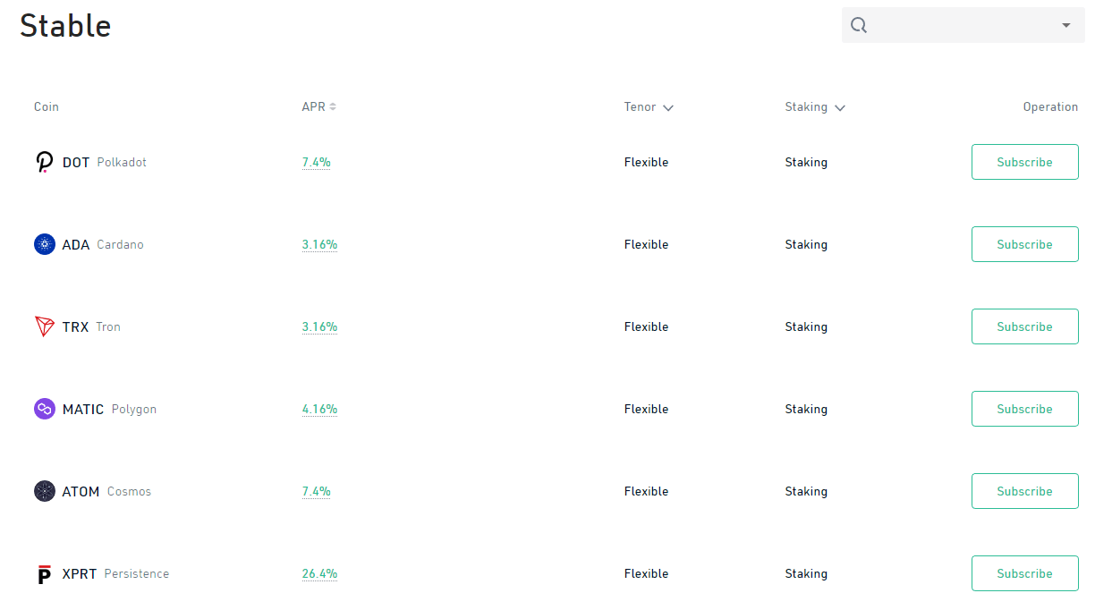 kucoin staking