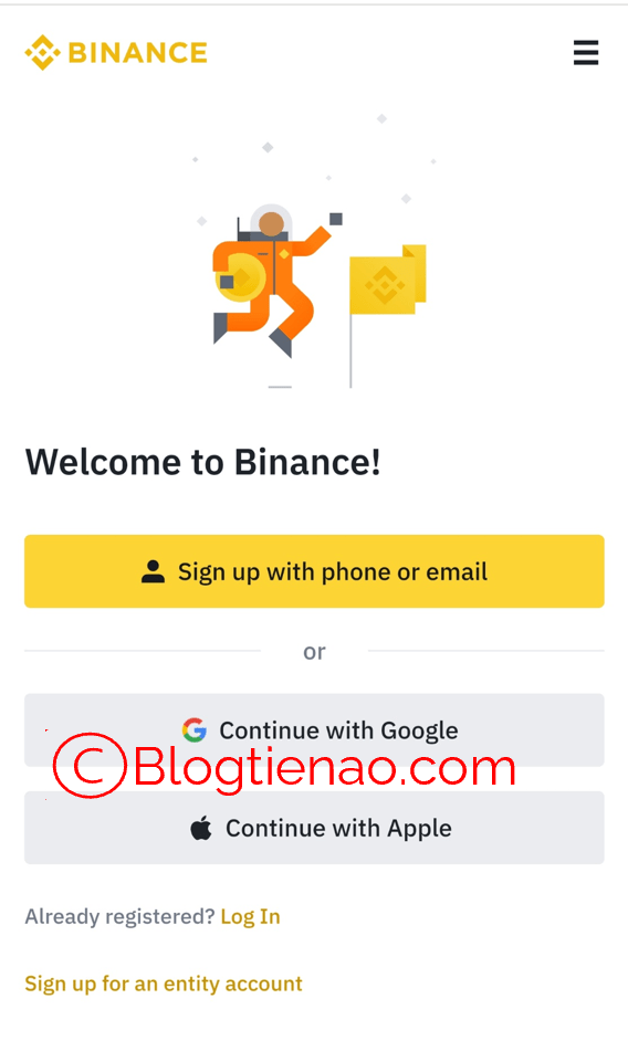 b1 inscreva-se no binance