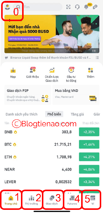 binance ios trang chủ