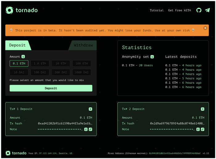 tornado cash