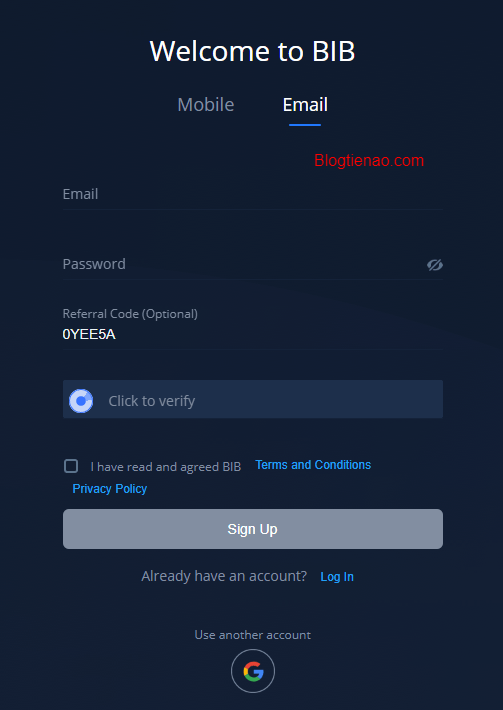 bibex login