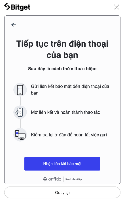 xác minh danh tính bitget