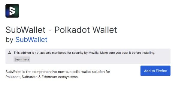 subwallet trên firefox