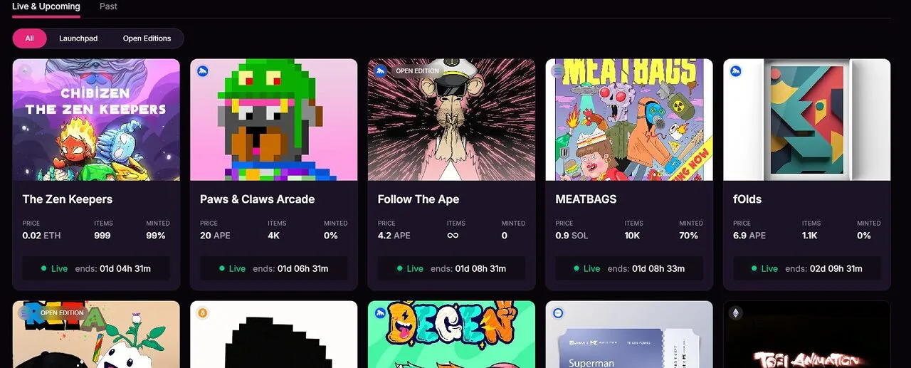 NFT Launchpad trên Magic Eden