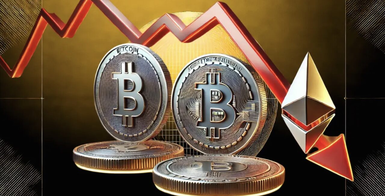 Bitcoin và Ethereum bên bờ vực giảm mạnh khi S&P 500 báo hiệu tín hiệu xấu