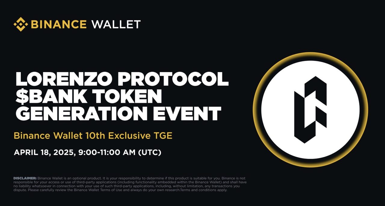 Tham gia sự kiện IDO trên Binance Wallet với dự án Lorenzo (BANK)