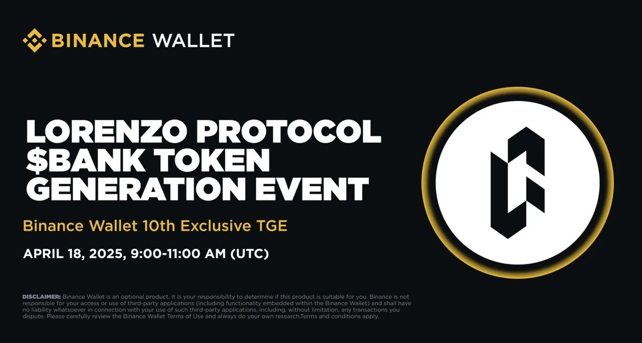 Tham gia sự kiện IDO trên Binance Wallet với dự án Lorenzo (BANK)