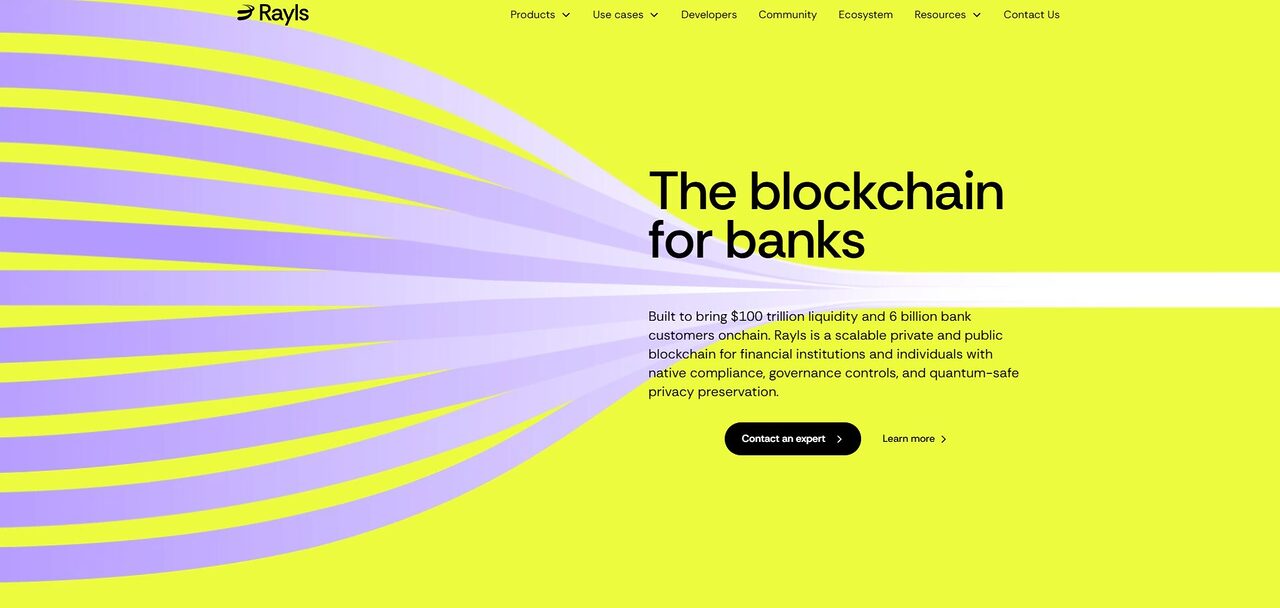 Trang chủ của Rayls