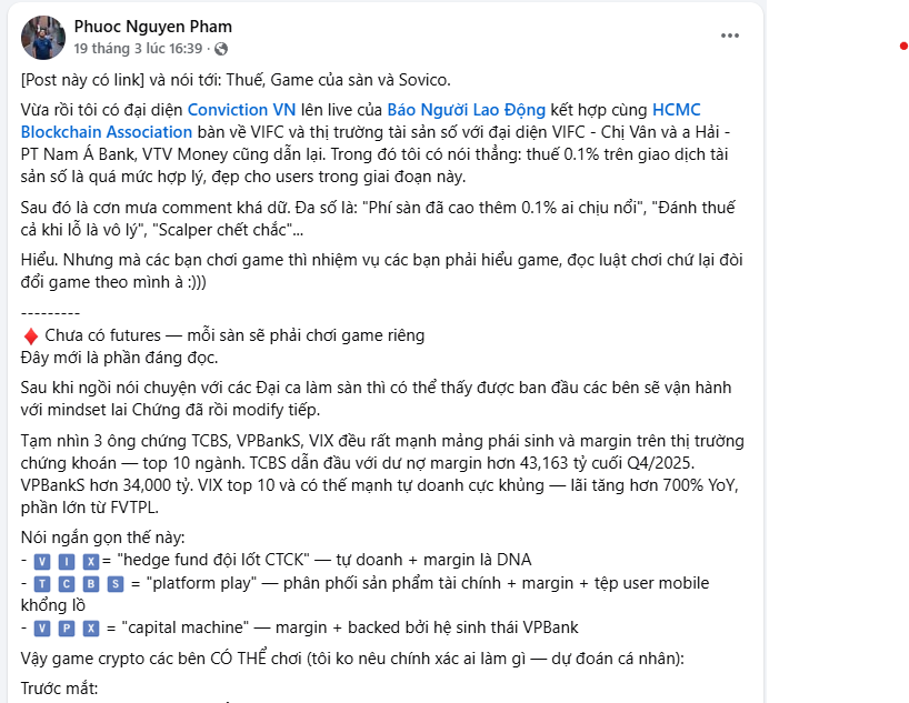 “Thuế 0,1% là quá nhân đạo”, phát biểu của đại diện Ninety Eight gây tranh cãi插图2 “Thuế 0,1% là quá nhân đạo”, phát biểu của đại diện Ninety Eight gây tranh cãi插图2